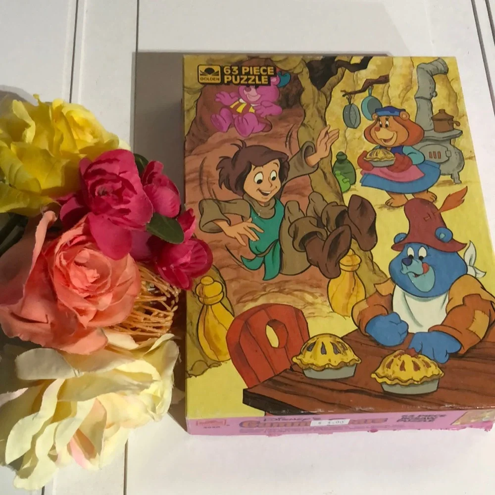 Disney Gummi Bears Cartoon Puzzle 1986 Gummi Bears Puzzle Vintage Disney